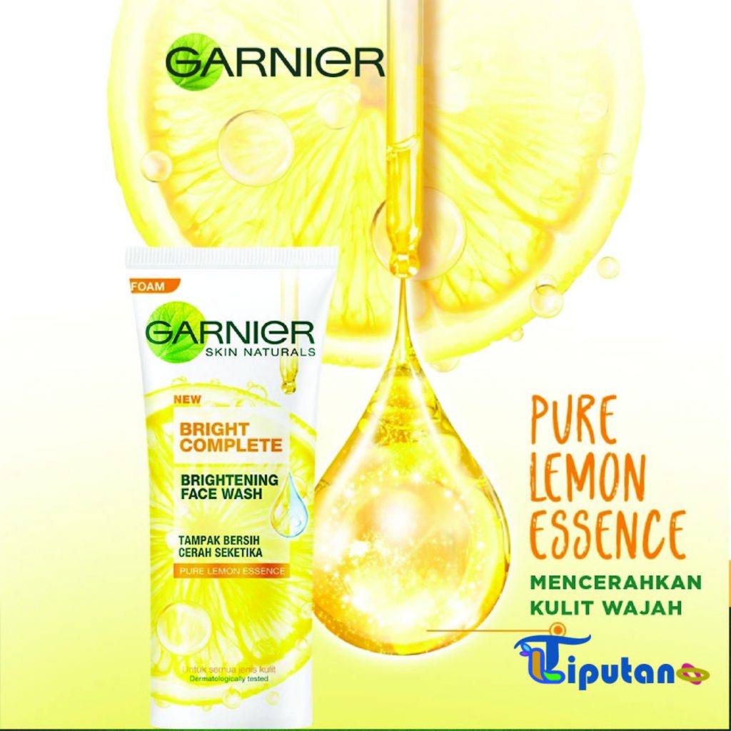 Brightening Face Wash Foam Produk Garnier untuk menghilangkan bekas jerawat dan flek hitam - TribunLiputan