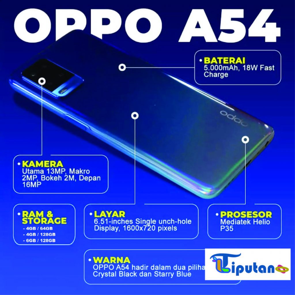 Oppo A54 Daftar Smartphone Terbaik harga 2-3 jutaan Terbaru - TribunLiputan