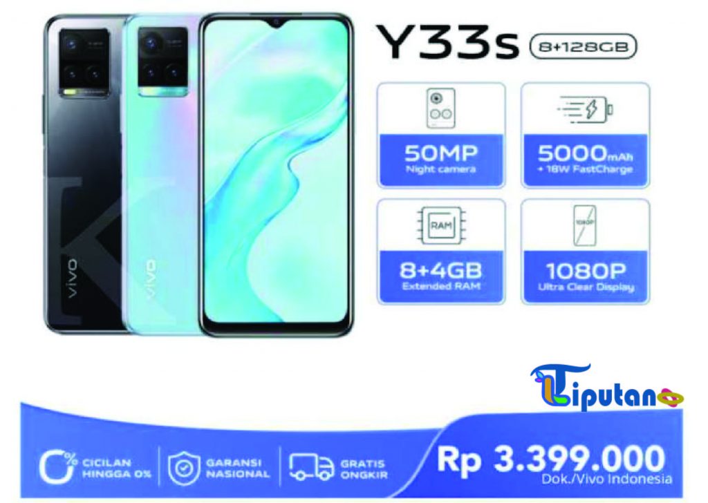 Spesifikasi dan Harga Vivo Y33s - TribunLiputan2