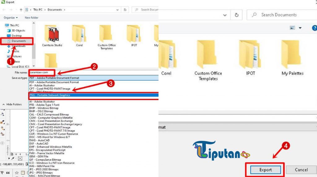 Ubah Rasio Format Gambar- bagaimana cara mengexport gambar melalui aplikasi coreldraw - TribunLiputan