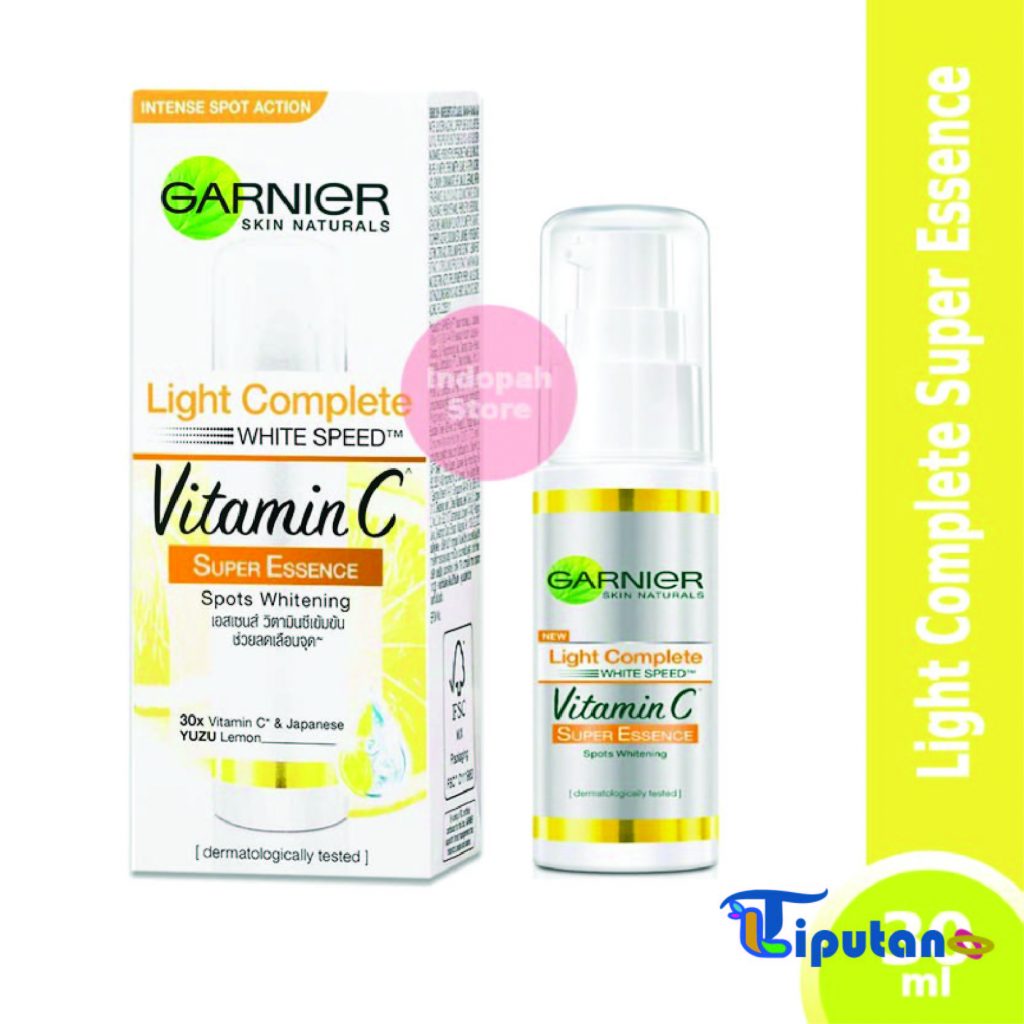 Vitamin C Super Essence Produk Garnier untuk menghilangkan bekas jerawat dan flek hitam - TribunLiputan