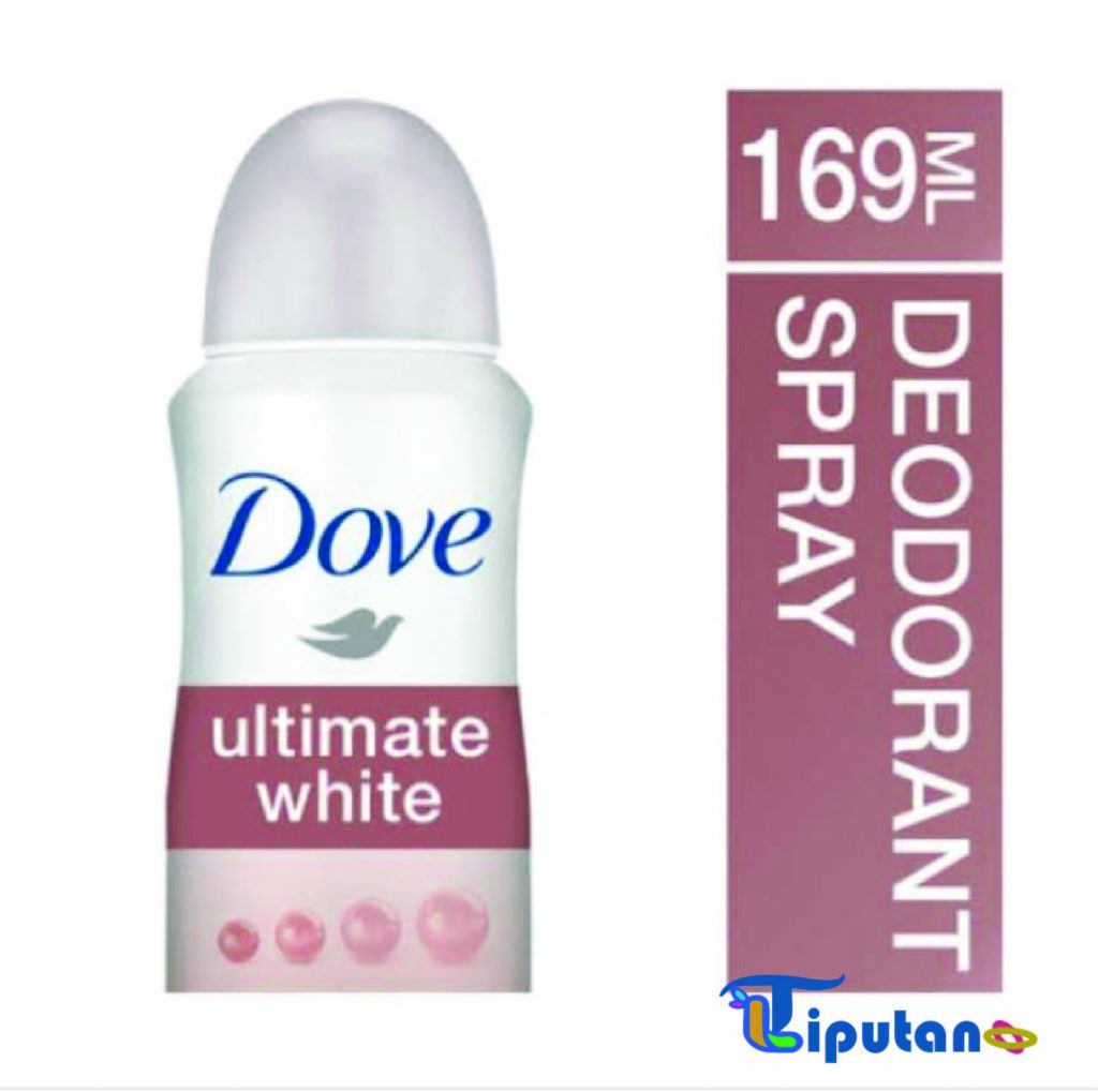 Dove Ultimate White Deodorant Spray - Rekomendasi Deodorant untuk ketiak hitam dan bau - TribunLiputan