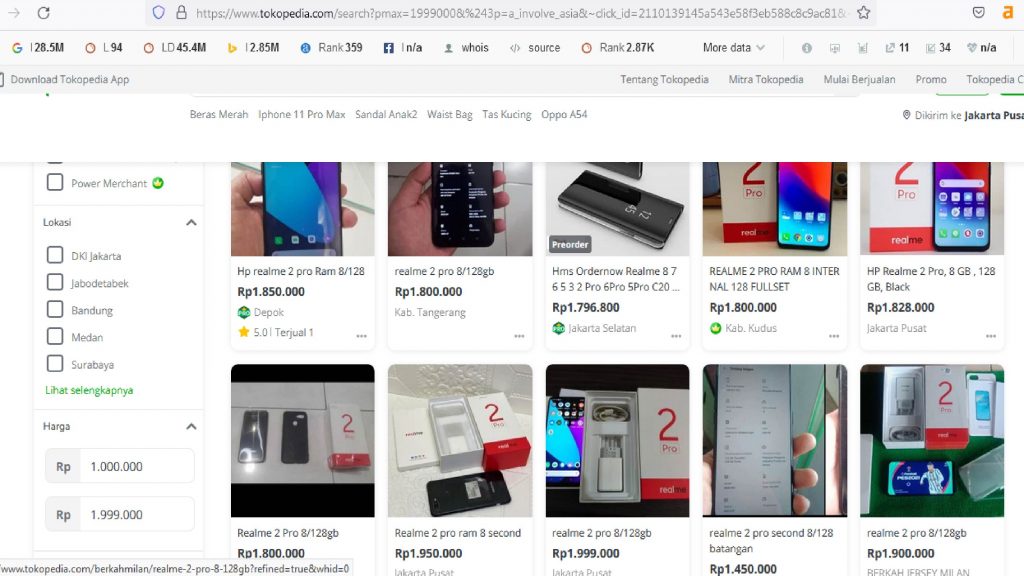 Realme 2 Pro Ram 8 & 128 GB - Daftar HP RAM 8gb dibawah 2 juta - TribunLiputan