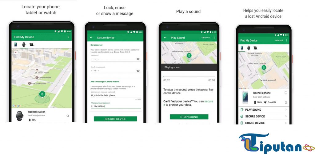 Layanan Aplikasi Cari Perangkat Saya Find MyDevice - TribunLiputan