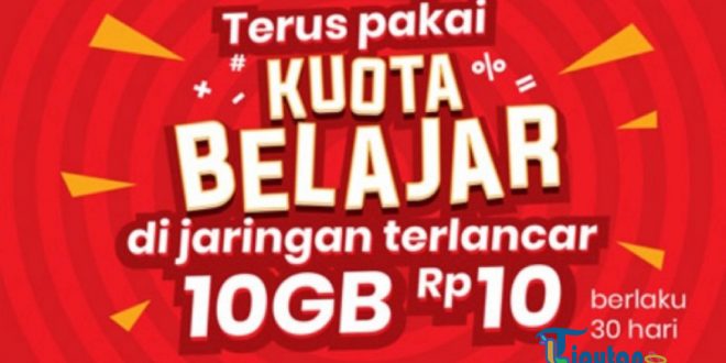 10 GB kuota belajar telkomsel untuk aplikasi apa saja - TribunLiputan