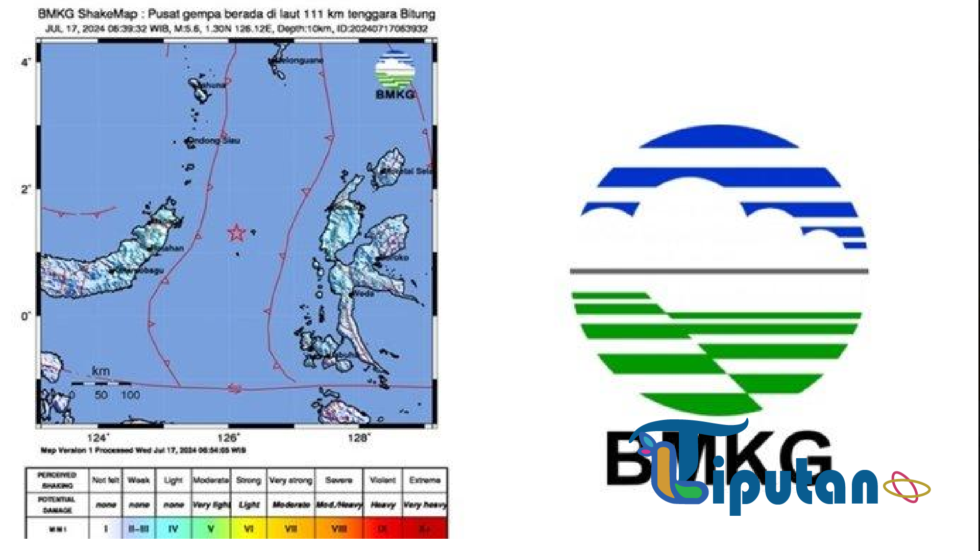 Gempa Bitung Sulawesi Utara Pagi Ini M 5.6, BMKG: Gempa Terkini Terasa di Manado hingga Ternate