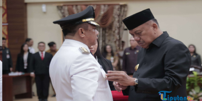 Gubernur Olly Lantik Abdullah Mokoginta Sebagai Pejabat Walikota Kotamobagu