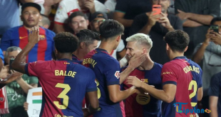 Hasil Liga Spanyol: Dani Olmo Debut Langsung Cetak Gol, Barcelona Hattrick Menang 2-1