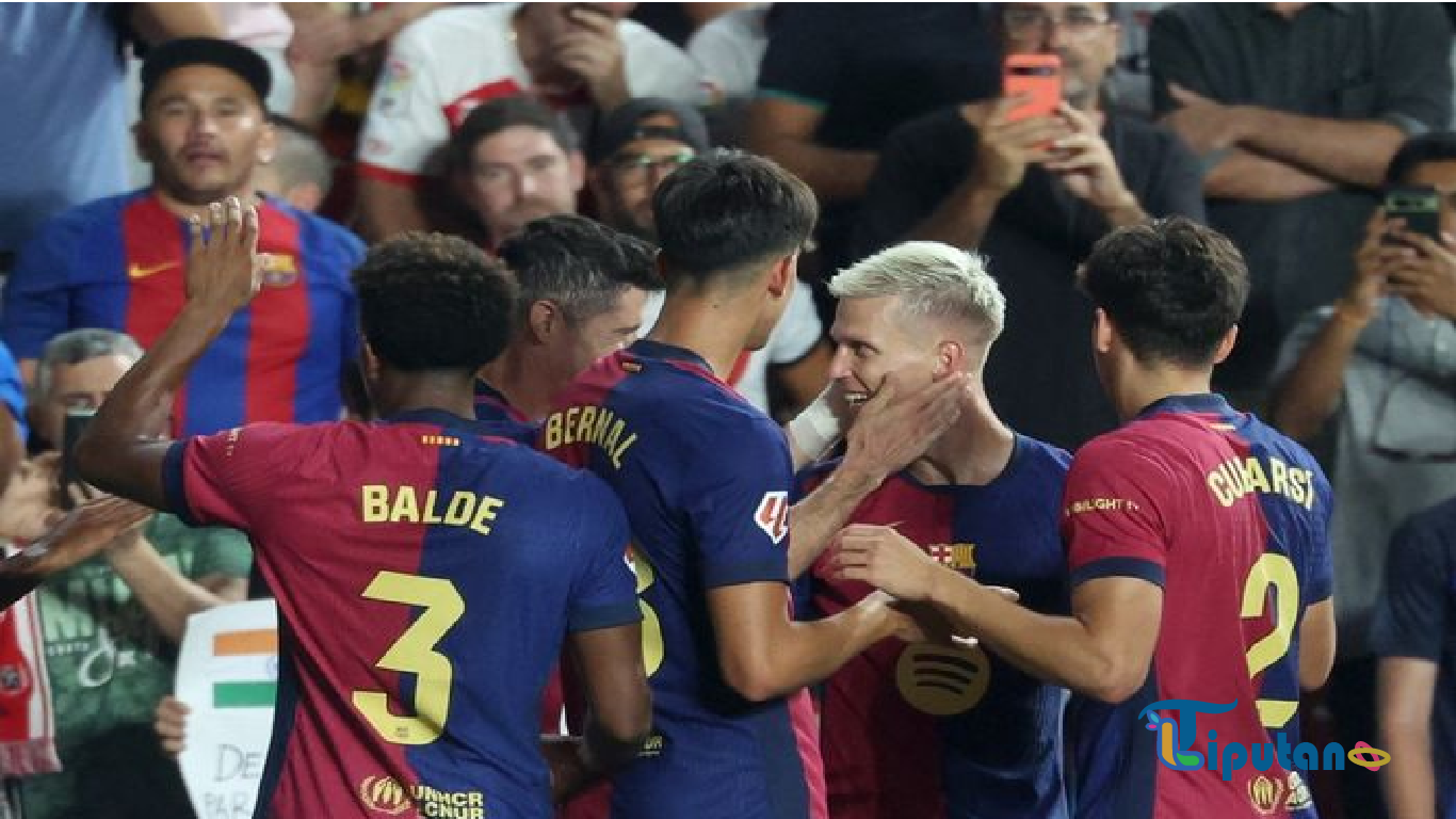 Hasil Liga Spanyol: Dani Olmo Debut Langsung Cetak Gol, Barcelona Hattrick Menang 2-1