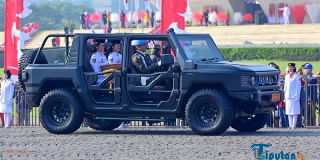 Maung Tangguh: Mobil Besutan Prabowo Dipakai saat Kirab Bendera Pusaka