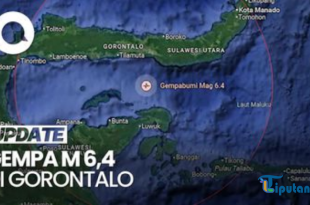 Gempa Berkekuatan M 6,4 Guncang Bone Bolango, Gorontalo