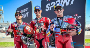 Hasil Sprint MotoGP Indonesia 2024: Pecco Bagnaia Juara, Bezzecchi Sial, Jorge Martin Lebih Apes