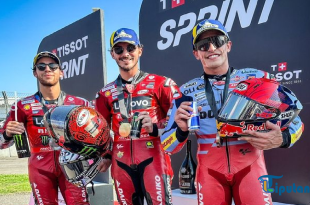 Hasil Sprint MotoGP Indonesia 2024: Pecco Bagnaia Juara, Bezzecchi Sial, Jorge Martin Lebih Apes