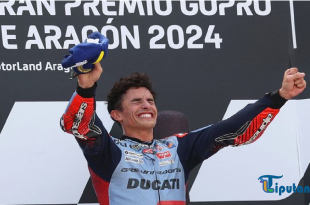 MotoGP Aragon 2024: Kata-Kata Pertama Marc Marquez Usai Akhiri Penantian 1043 Hari untuk Podium Tertinggi