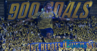 Ronaldo Pamer Momen Perayaan 900 Gol di Depan Suporter Al Nassr