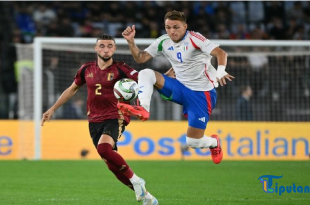 Hasil UEFA Nations League: Gol Menit Pertama Terbuang Sia-sia akibat Kartu Merah, Timnas Italia Ditahan Imbang Belgia