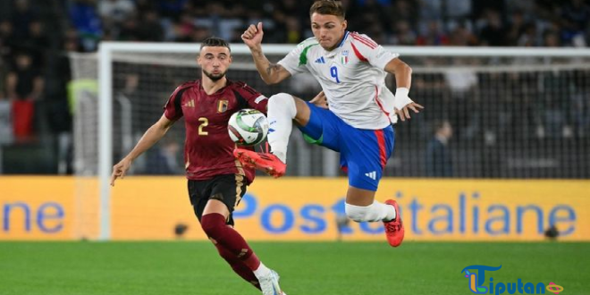 Hasil UEFA Nations League: Gol Menit Pertama Terbuang Sia-sia akibat Kartu Merah, Timnas Italia Ditahan Imbang Belgia