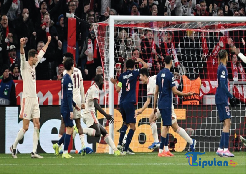 Bayern vs PSG: Die Roten Raih Kemenangan Tipis atas Les Parisiens yang Bermain dengan 10 Pemain