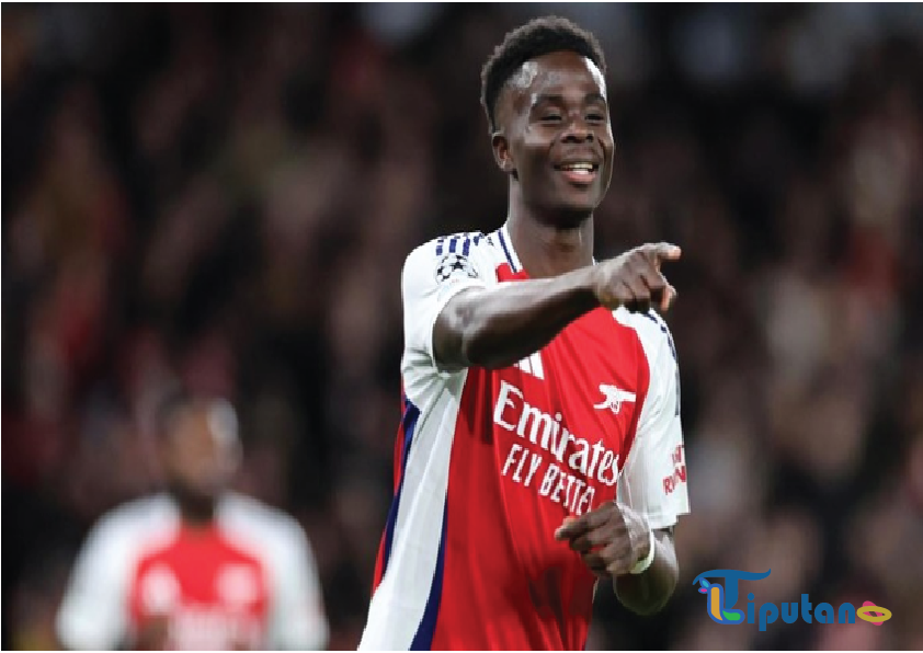 Arsenal vs AS Monaco: Saka Cetak Dua Gol, The Gunners Pesta 3-0