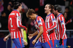 Atletico Tundukkan Slovan Bratislava: Griezmann Cetak 2 Gol, Los Colchoneros Menang 3-1