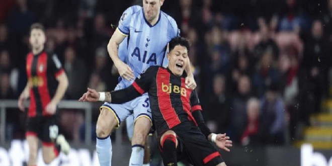 Bournemouth vs Tottenham: Spurs Tumbang 0-1