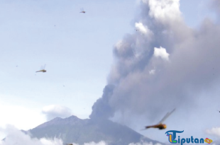 Gunung Raung di Jawa Timur Erupsi, Kolom Abu Capai Ketinggian 2.000 Meter