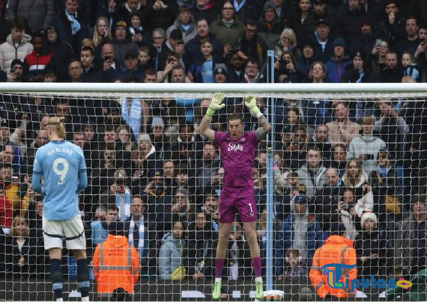 Jordan Pickford, Pemain Pertama yang Gagalkan Penalti Erling Haaland di Liga Inggris