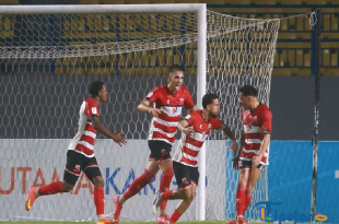 Hasil AFC Challenge League - Bangga! Madura United Lolos ke Semifinal Usai Hancurkan Wakil Taiwan dengan Skor Telak