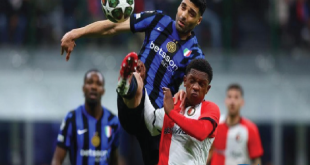 Inter vs Feyenoord Berakhir Imbang 1-1 di Babak Pertama